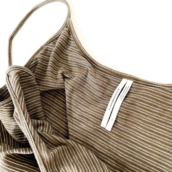 anthro morena peplum top olive green size large - Picture 5 of 6